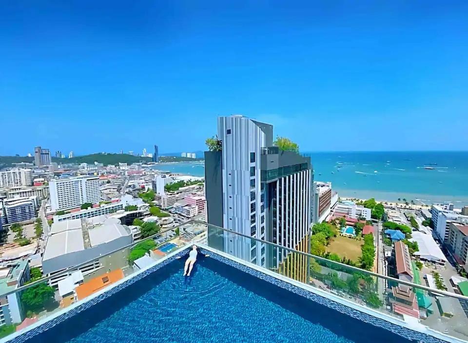 Amazing Infinity Pool Condo Next To The Beach Pattaya Exterior foto